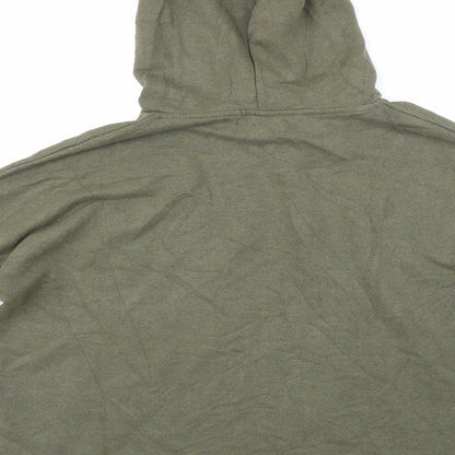 Womens UK Size XS Pull & Bear Green Pullover Hoodie