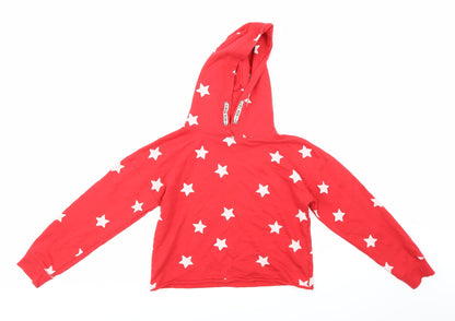Matalan Girls Red   Pullover Hoodie Size 11 Years