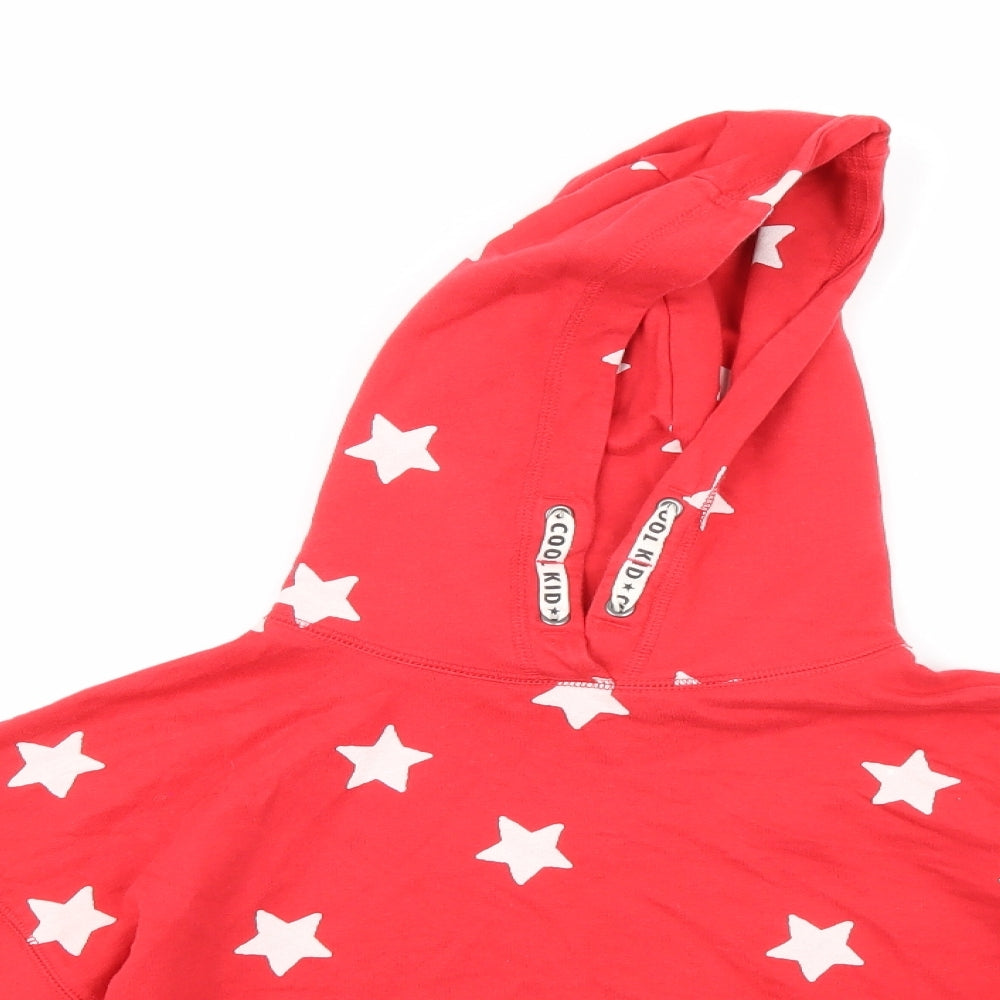 Matalan Girls Red   Pullover Hoodie Size 11 Years