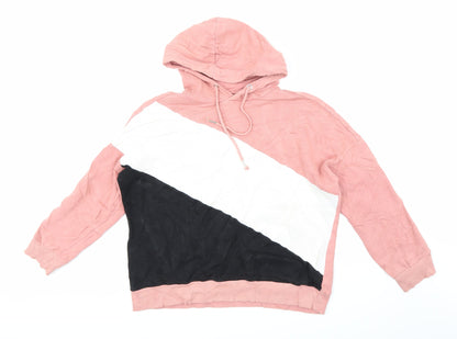 Boohoo Womens Pink   Pullover Hoodie Size S