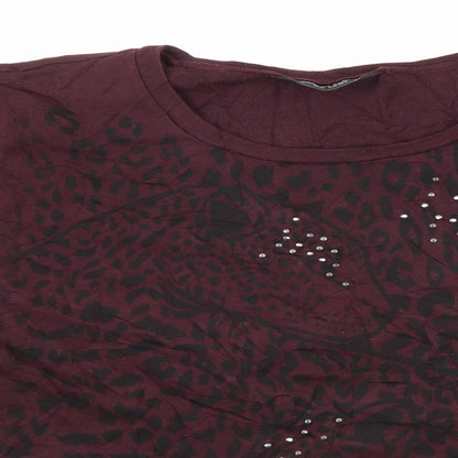 Dorothy Perkins Womens Purple   Pullover Sweatshirt Size 12