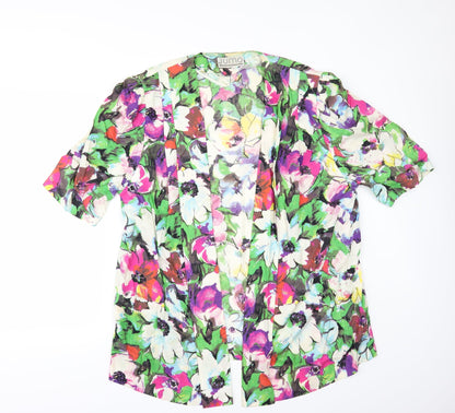 jumo Womens Multicoloured Floral  Jacket  Size M