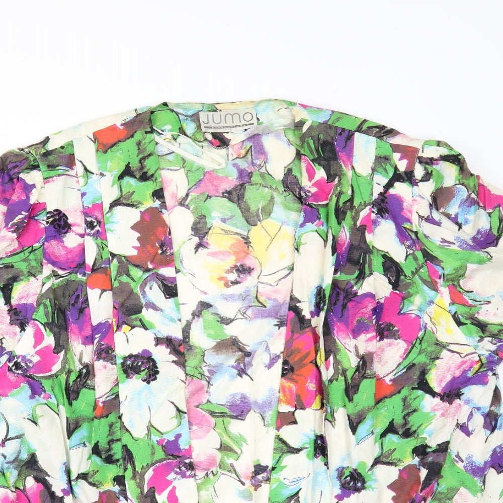 jumo Womens Multicoloured Floral  Jacket  Size M