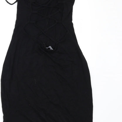 Nasty Gal Womens Black   Basic T-Shirt Size 8