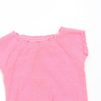Next Girls Pink   Basic T-Shirt Size 4 Years