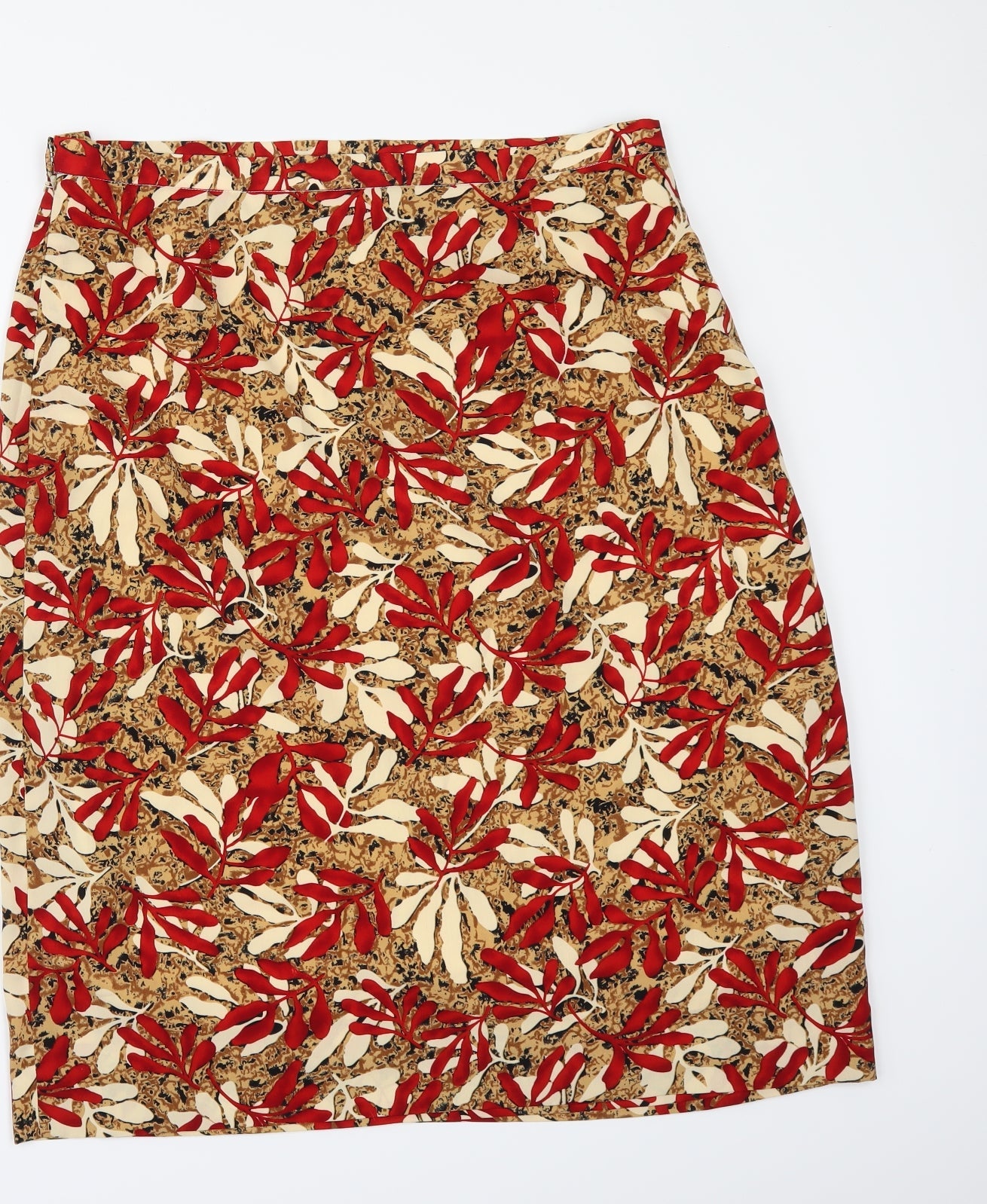 Jean Statin Womens Multicoloured Floral  A-Line Skirt Size 36 in