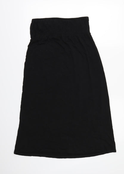 Adini Womens Black Batik  T-Shirt Dress  Size M  - STRAPLESS