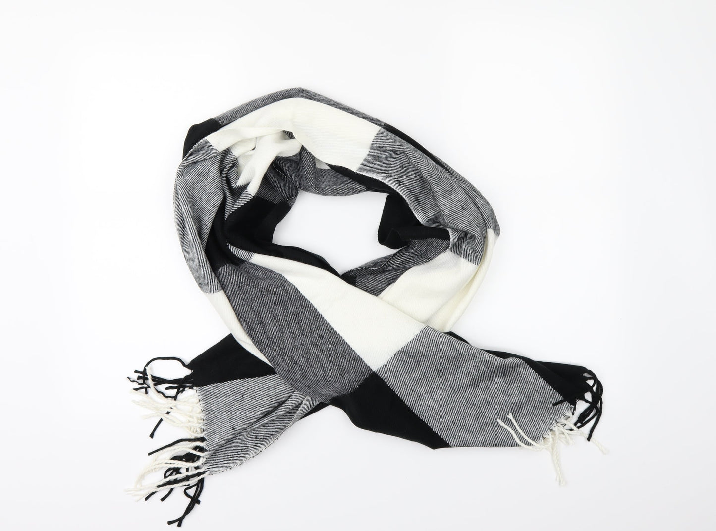 Preworn Unisex Multicoloured Check   Scarf