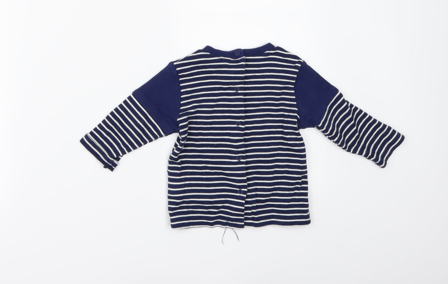 tuc tuc Girls Blue Striped  A-Line  Size 6-9 Months