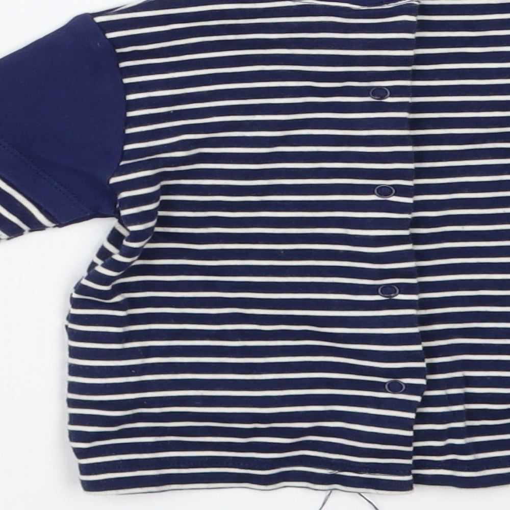 tuc tuc Girls Blue Striped  A-Line  Size 6-9 Months