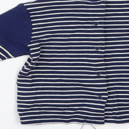 tuc tuc Girls Blue Striped  A-Line  Size 6-9 Months