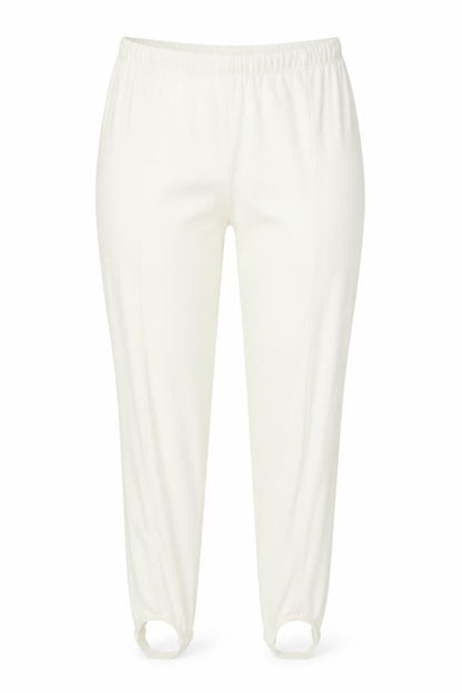 STEPHANIE Womens Ivory   Pedal Pusher Trousers Size L L27 in