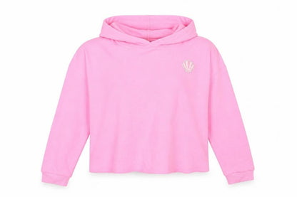Marks & Spencer Girls Pink   Pullover Hoodie Size 12-13 Years  - CROPPED
