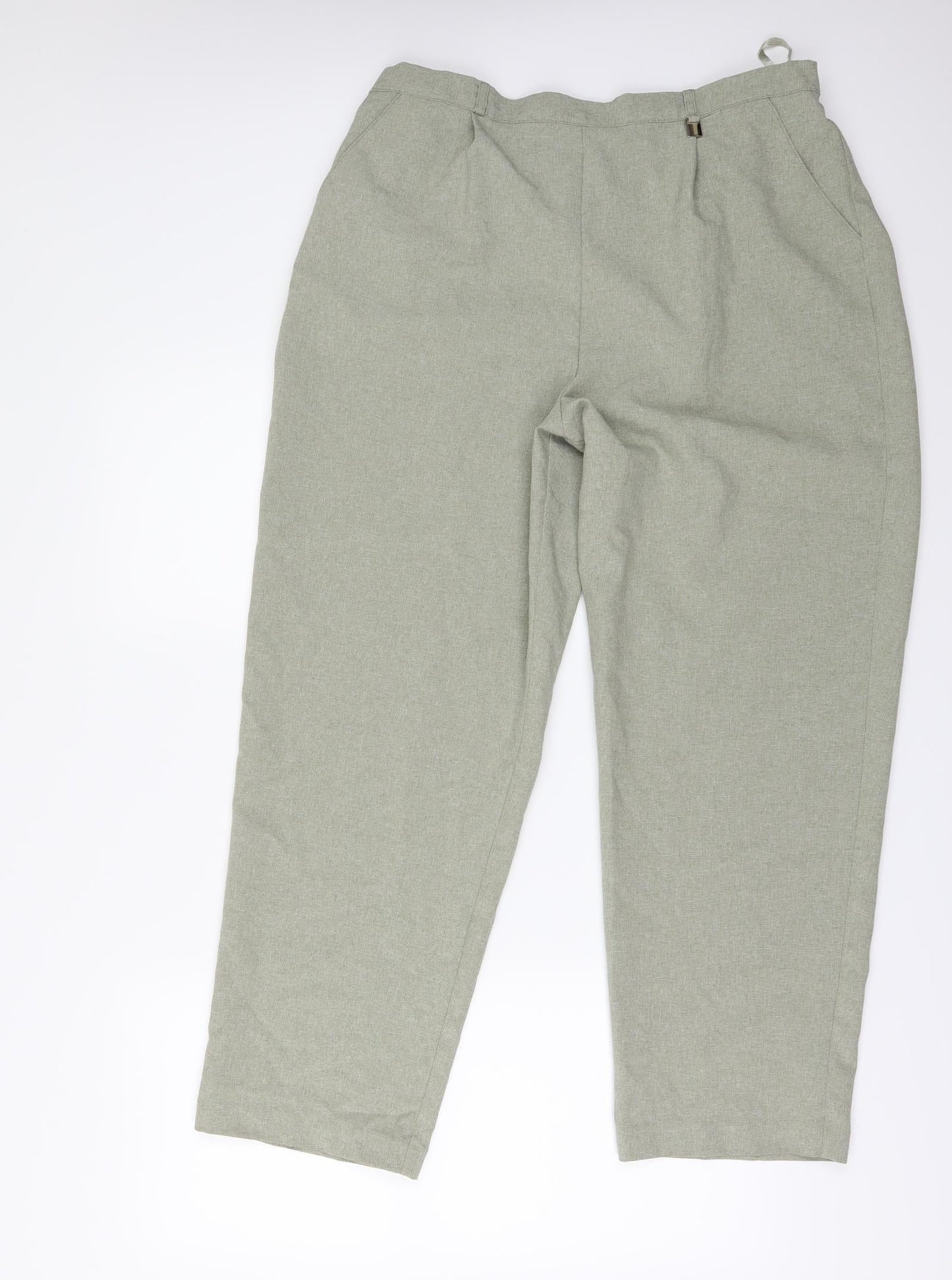 Womens UK Size 18 Classic Regular Fit  Green Trousers