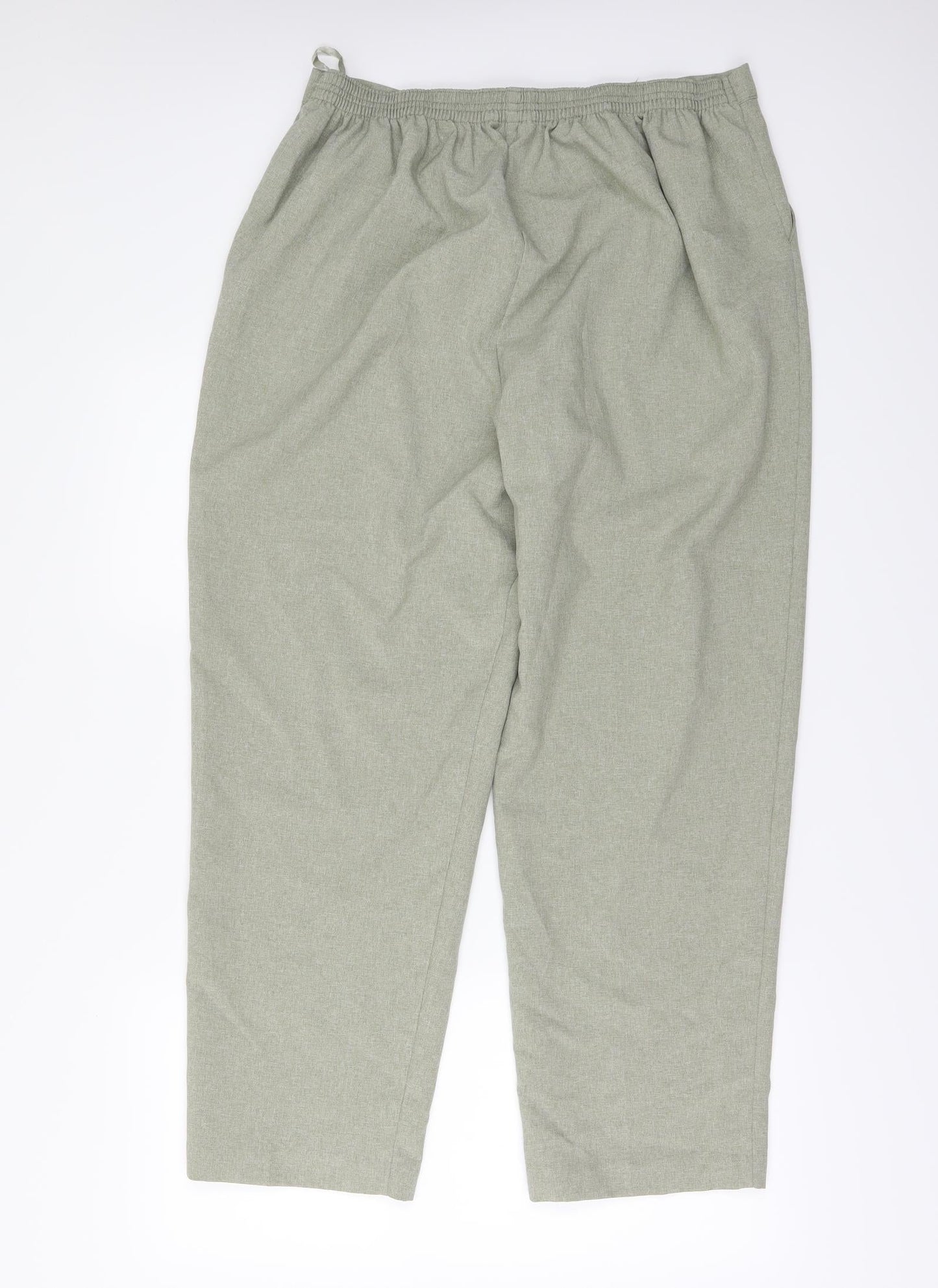 Womens UK Size 18 Classic Regular Fit  Green Trousers