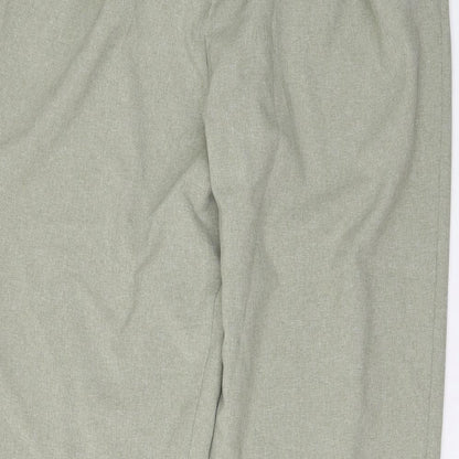 Womens UK Size 18 Classic Regular Fit  Green Trousers