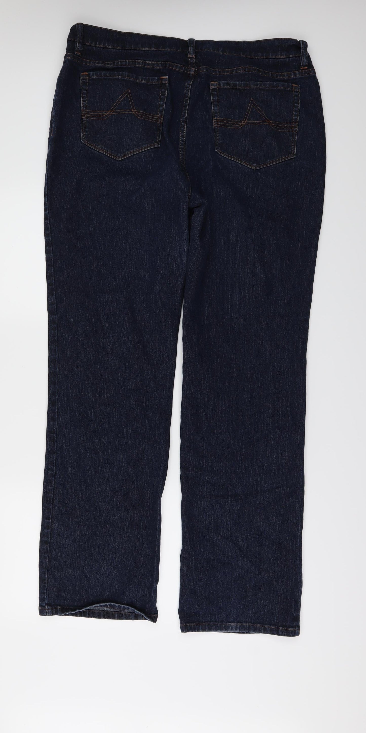 Artigiano Womens Blue  Denim Wide-Leg Jeans Size 36 in L32 in