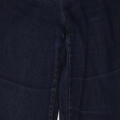 Artigiano Womens Blue  Denim Wide-Leg Jeans Size 36 in L32 in