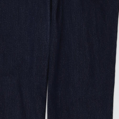 Artigiano Womens Blue  Denim Wide-Leg Jeans Size 36 in L32 in