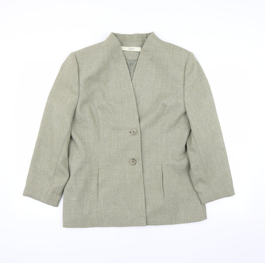 Classics Womens Green   Jacket Suit Jacket Size 16