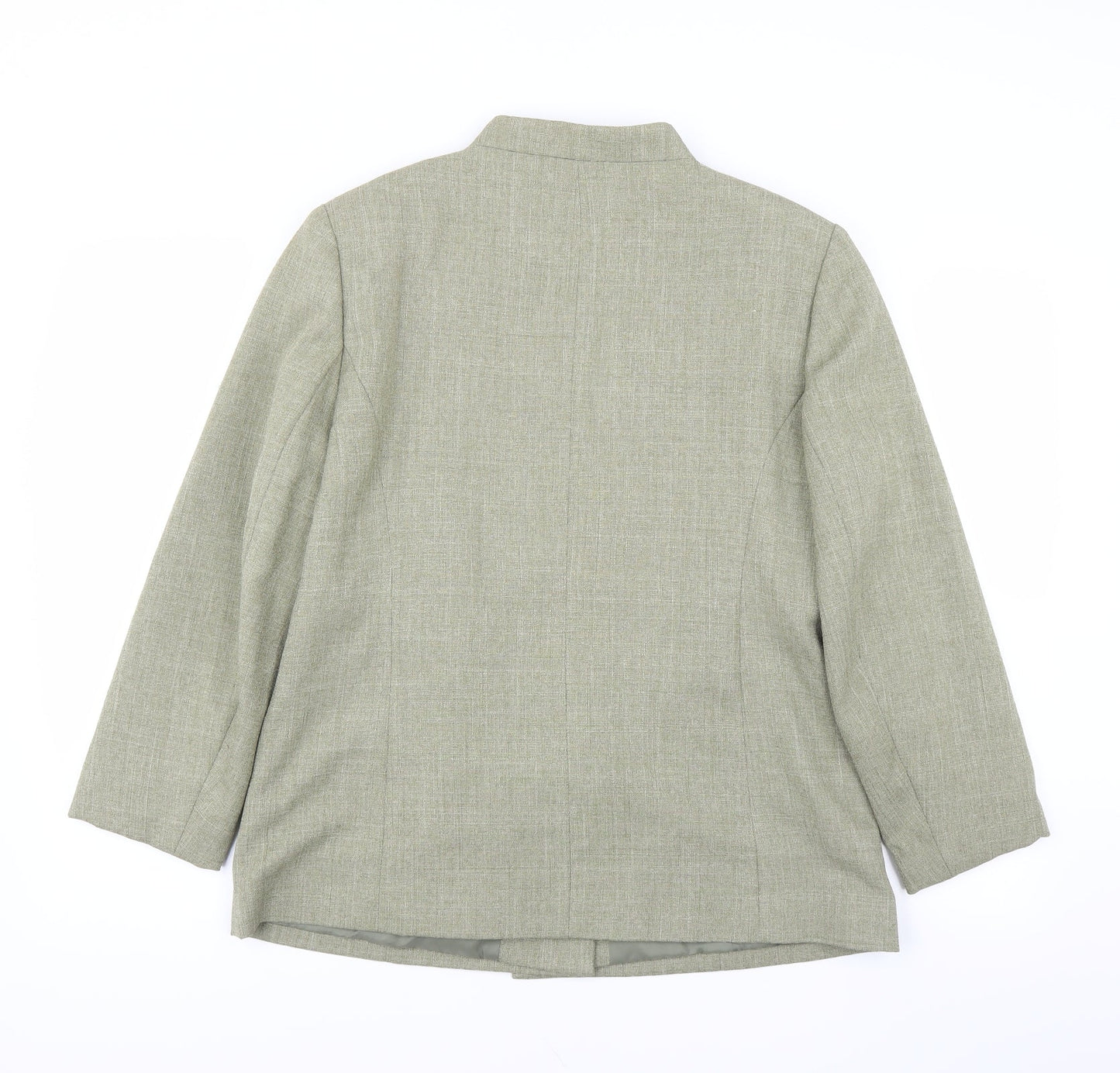 Classics Womens Green   Jacket Suit Jacket Size 16