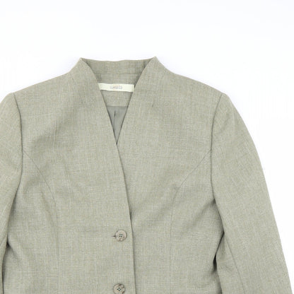 Classics Womens Green   Jacket Suit Jacket Size 16