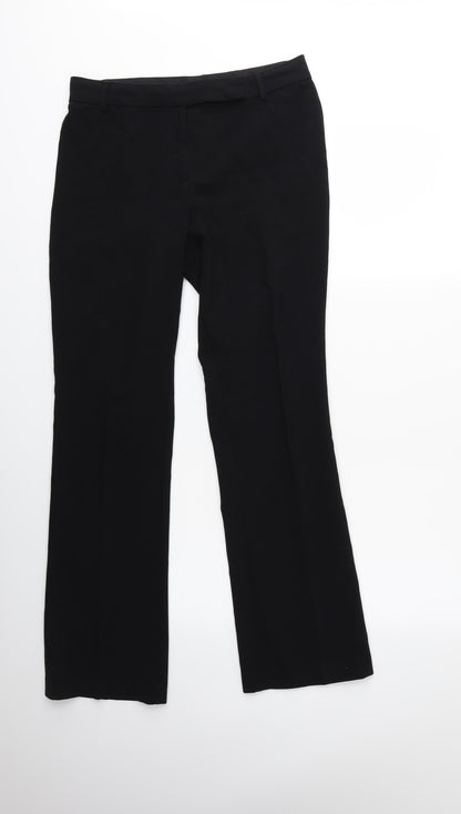 Womens UK Size 10 Marks and Spencer Regular Fit  Black Trousers