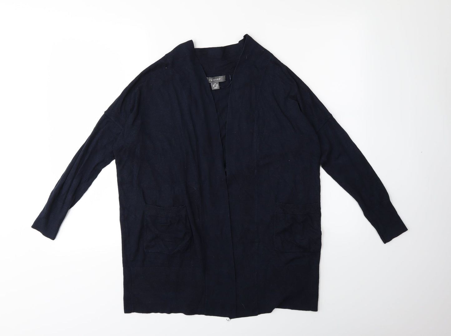 Primark Womens Blue  Knit Cardigan Jumper Size 6