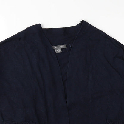 Primark Womens Blue  Knit Cardigan Jumper Size 6