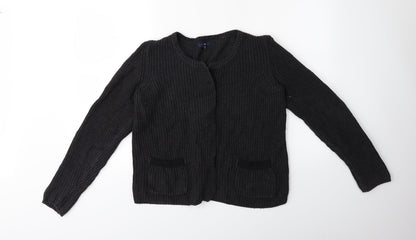 Gap Womens Grey  Knit Cardigan Jumper Size M