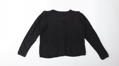 Gap Womens Grey  Knit Cardigan Jumper Size M