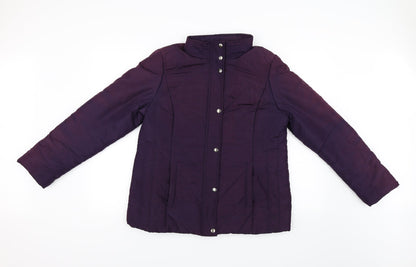 Womens UK Size 14 BHS Purple Puffer Jacket