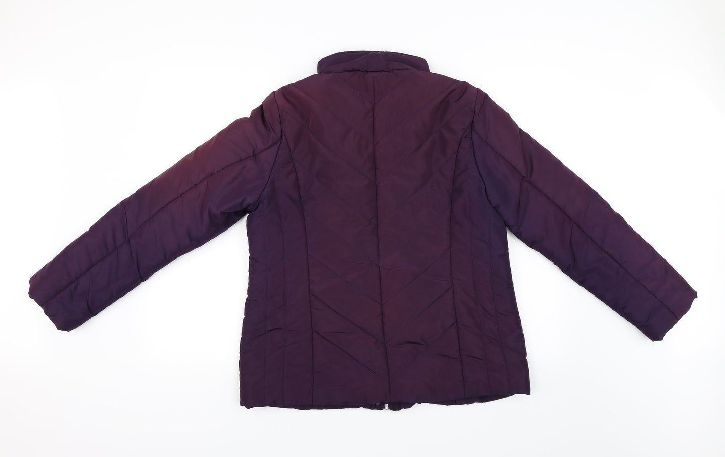 Womens UK Size 14 BHS Purple Puffer Jacket