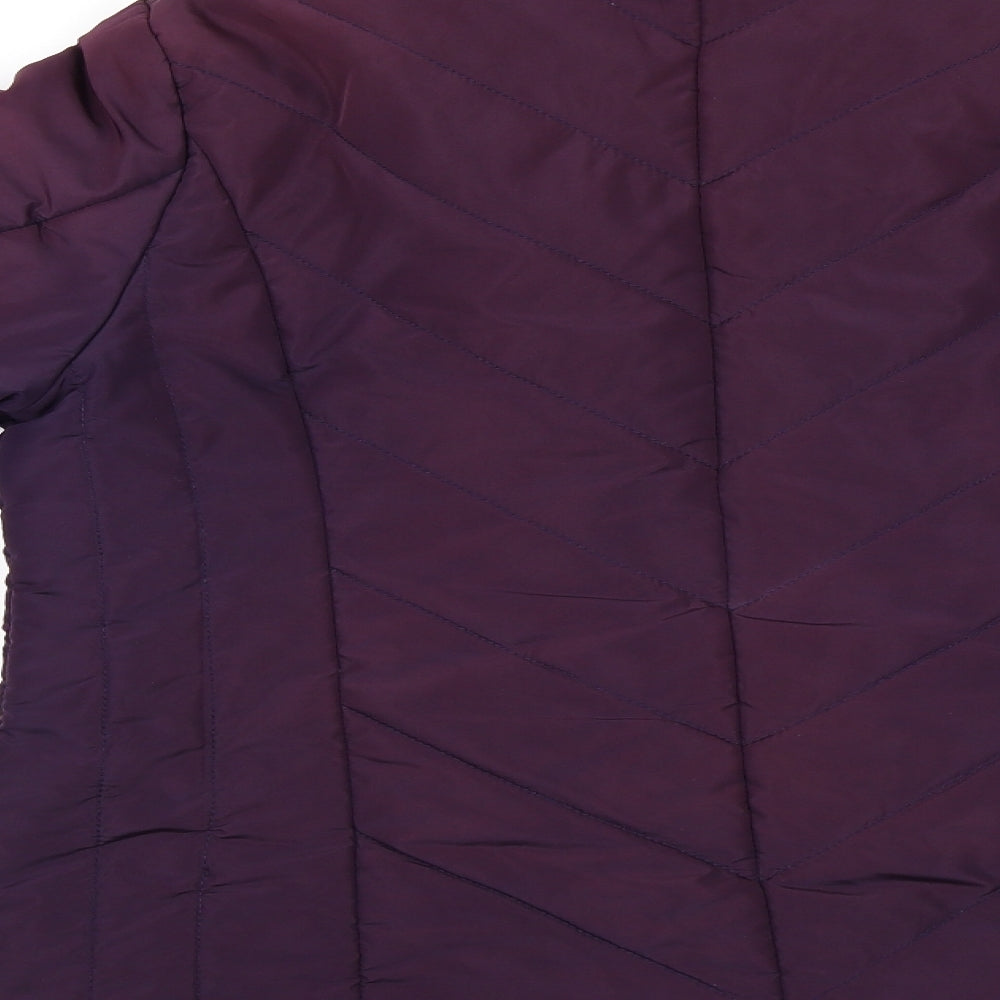 Womens UK Size 14 BHS Purple Puffer Jacket