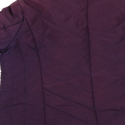 Womens UK Size 14 BHS Purple Puffer Jacket