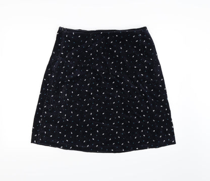 Maine New England Womens Blue  Corduroy A-Line Skirt Size 33 in