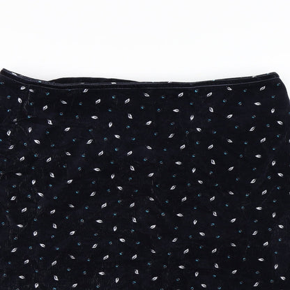 Maine New England Womens Blue  Corduroy A-Line Skirt Size 33 in