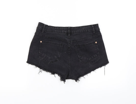 Cotton On Womens Black   Mom Shorts Size 10