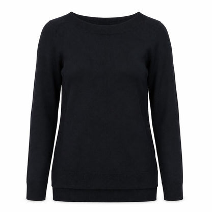 Preworn Womens Black  Knit Pullover Jumper Size 8