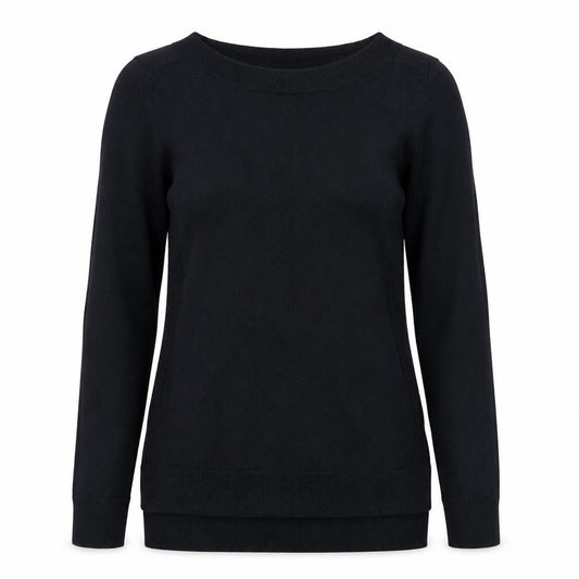 Preworn Womens Black  Knit Pullover Jumper Size 8