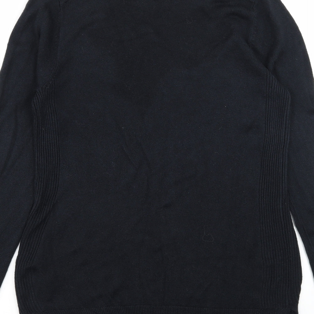 Preworn Womens Black  Knit Pullover Jumper Size 8