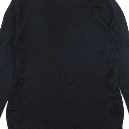 Preworn Womens Black  Knit Pullover Jumper Size 8