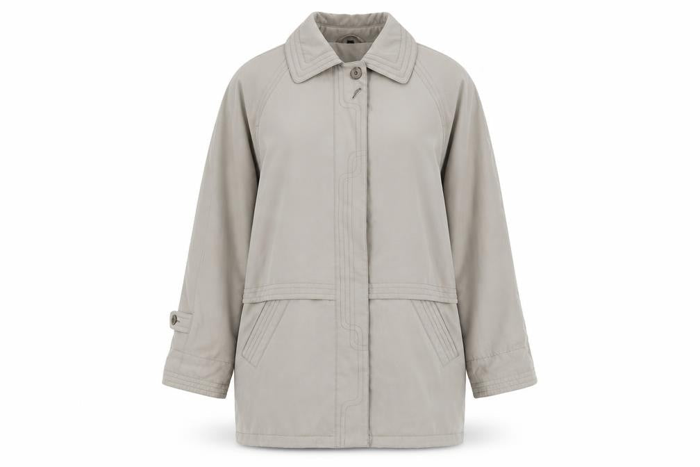 Womens UK Size M Telemac Grey Overcoat