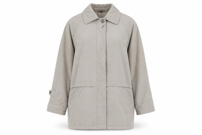 Womens UK Size M Telemac Grey Overcoat