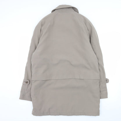 Womens UK Size M Telemac Grey Overcoat