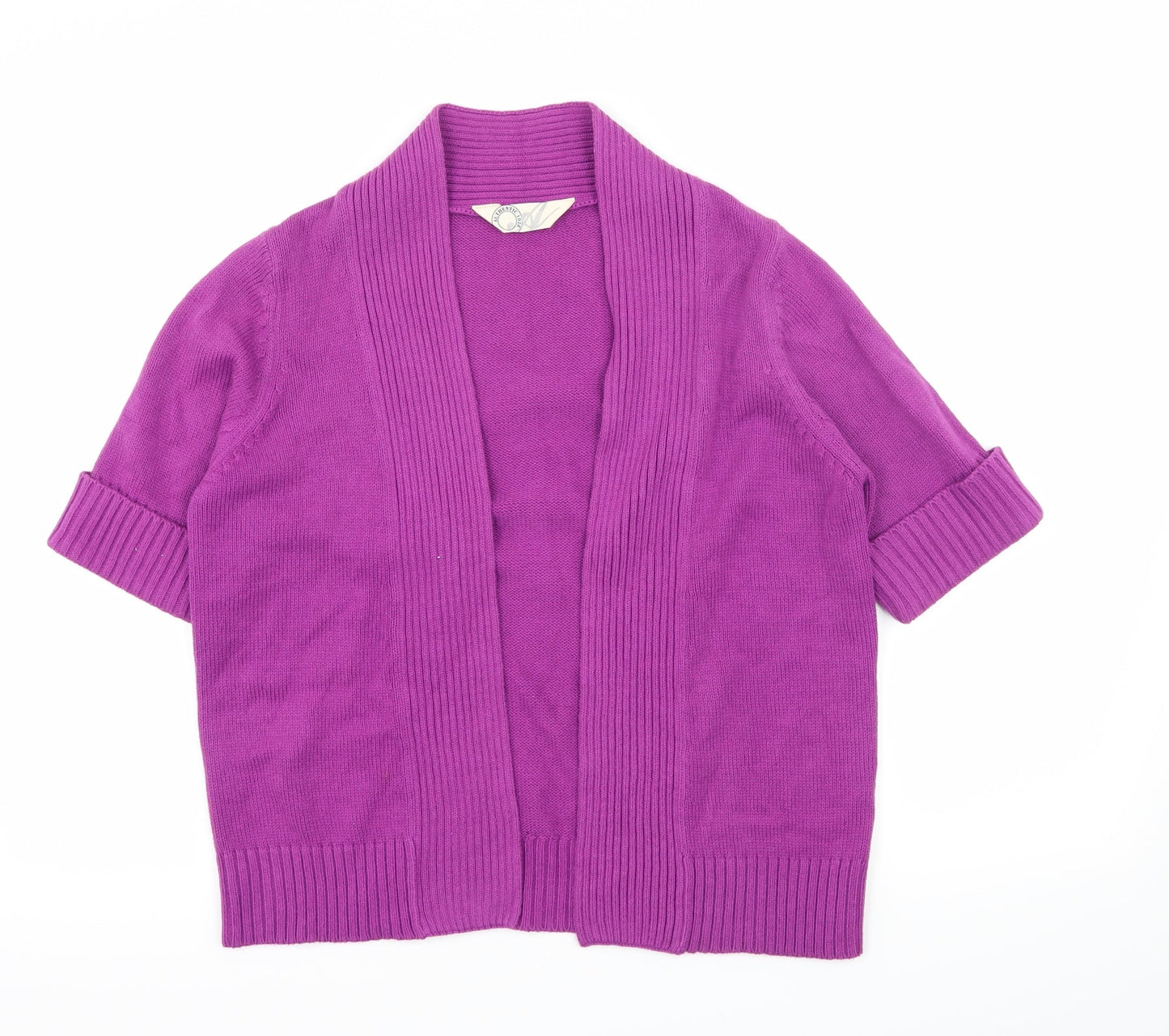 BHS Womens Purple  Knit Cardigan Jumper Size 10