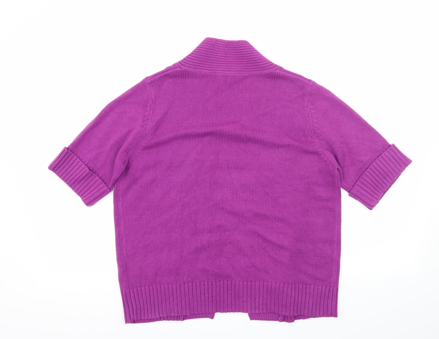 BHS Womens Purple  Knit Cardigan Jumper Size 10
