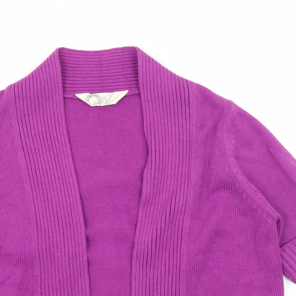 BHS Womens Purple  Knit Cardigan Jumper Size 10