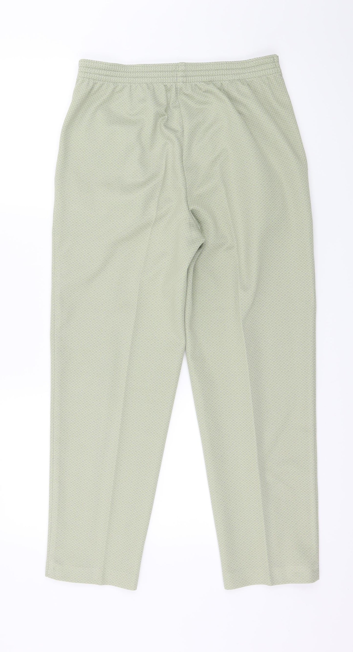 Womens UK Size 10 Marks and Spencer Regular Fit  Green Trousers