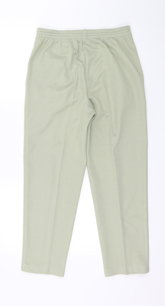 Womens UK Size 10 Marks and Spencer Regular Fit  Green Trousers
